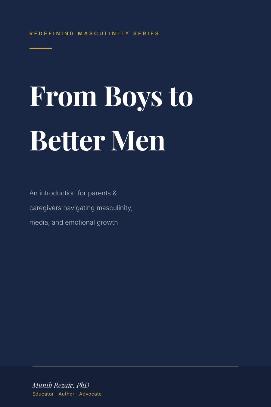 Raising Better Boys cover
